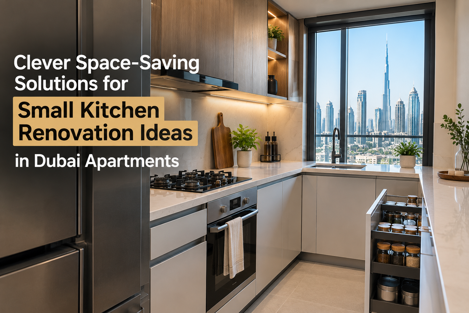 Clever Space-Saving Solutions for Small Kitchen Renovation Ideas in Dubai Apartments